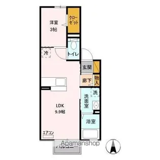 プランドール A【2階】の間取り